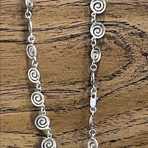 Greek Spiral Eternity Key Necklace